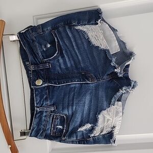American Eagle Outfitters Hi-rise shortie super stretch jean shorts!